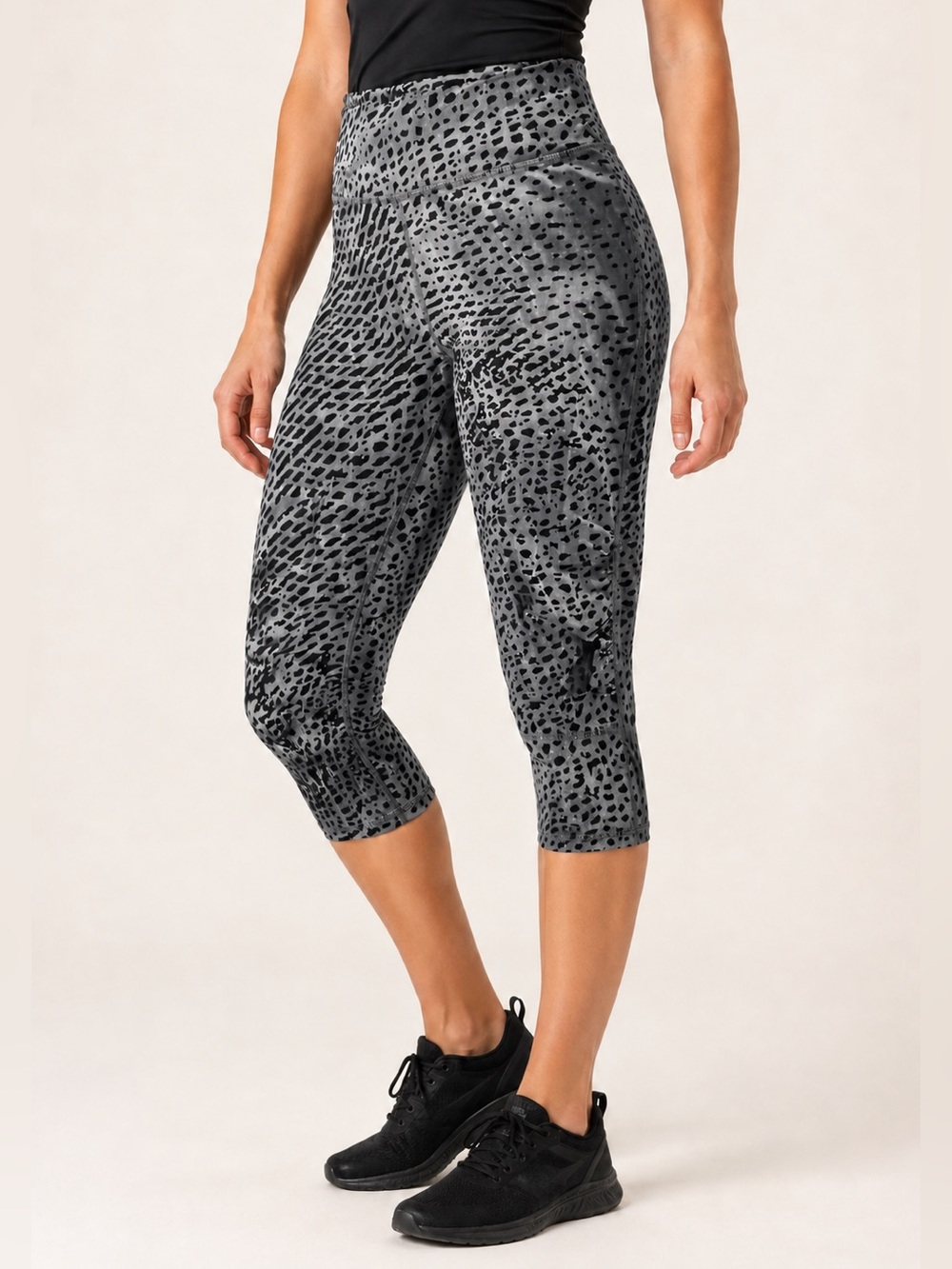 CALVIN KLEIN Performance | High-Waisted Animal Print Leggings | Gym | Size Large